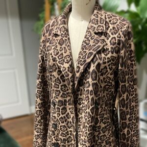 Animal Print Trench Coat